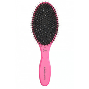 Olivia Garden Expert Care Oval Boar&Nylon, ceramiczna szczotka do włosów, Bristles Pink