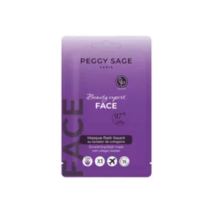 Peggy Sage Flash, maska w płachcie z boostem kolagenu, 15ml