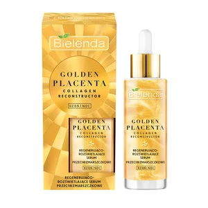 Bielenda Golden Placenta Collagen Reconstructor - Regenerująco - Rozświetlające Serum Przeciwzmarszczkowe, 30g
