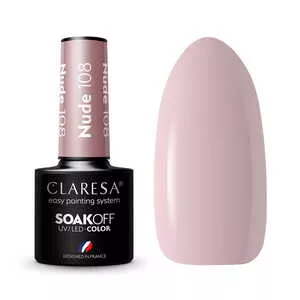 Claresa, Lakier hybrydowy, NUDE 108, 5g