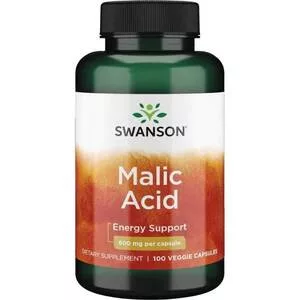 Swanson Kwas jabłkowy 600mg 100kaps