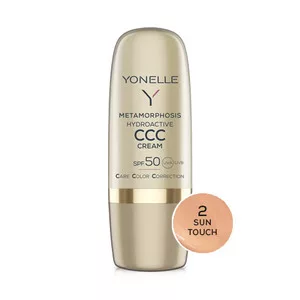 Yonelle Metamorphosis, hydroaktywny krem koloryzujący CCC, SPF 50, 2 Sun Touch, 30ml