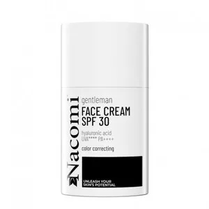 Nacomi GentleMan, krem do twarzy nawilżający SPF 30 wyrównujący koloryt skóry, 50ml