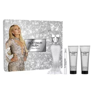 Paris Hilton Platinum Rush zestaw woda perfumowana spray 100ml + woda perfumowana spray 10ml + balsam do ciała 90ml + żel pod prysznic 90ml (W)