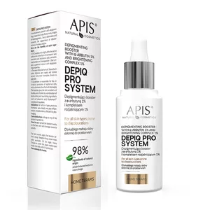 Apis Depiq Pro System, depigmentujący booster z α-arbutyną 1% i kompleksem rozjaśniającym 1%, 30 ml