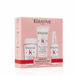 Kerastase Genesis Discovery, zestaw zapobiegający utracie gęstości włosów, szampon + odżywka + mleczko, travel size