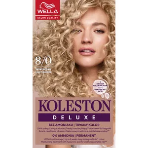 Wella Koleston Deluxe, farba do włosów, Jasny Blond, 8/0, 100ml