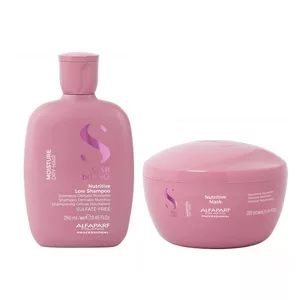 Alfaparf Milano Semi di Lino Moisture, zestaw nawilżający włosy, szampon + maska