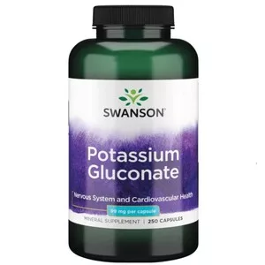 Swanson Glukonian Potasu 99mg 250 kaps