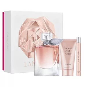 Lancome La Vie Est Belle zestaw woda perfumowana spray 50ml + woda perfumowana spray 10ml + balsam do ciała 50ml