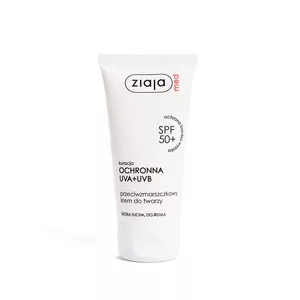 Ziaja Med Kuracja ochronna, SPF 50+ przeciwzmarszczkowy krem do twarzy, 50ml