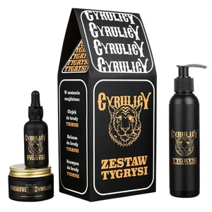 Cyrulicy, zestaw kosmetyków do brody, Tygrysi, olejek + balsam + szampon