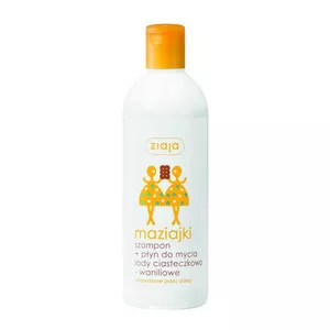 Ziaja Maziajki, szampon+płyn do mycia dla dzieci, Lody ciasteczkowo-waniliowe, 400ml