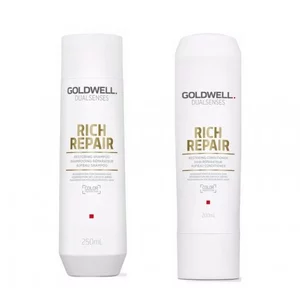 Goldwell Dualsenses Rich Repair, zestaw odbudowujący, szampon + odżywka, 250ml + 200ml