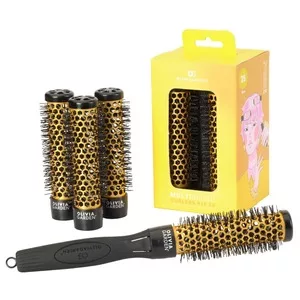 Olivia Garden Multibrush Curlers Kit, zestaw szczotek do włosów, 25mm, 4 szt.
