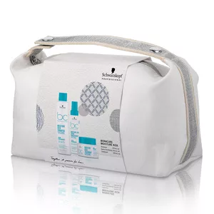 Schwarzkopf BC Moisture Kick, zestaw prezentowy, szampon + spray + maska + kosmetyczka z rączką