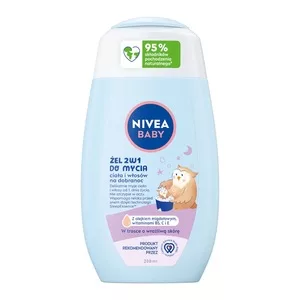 Nivea Baby żel 2w1 do mycia ciała i włosów na dobranoc dla dzieci 200ml