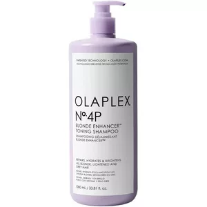 Olaplex No.4P Blonde Enhancer Toning Shampoo, odbudowujący szampon niwelujący żółte refleksy do włosów blond, 1000ml