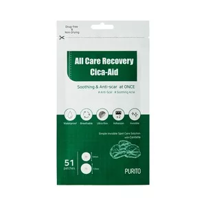 Purito All Care Recovery Cica-Aid plasterki na niedoskonałości 51szt.