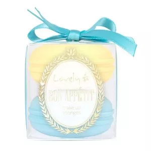 Lovely Bon Appetit Make Up Sponges gąbeczki do makijażu w kształcie makaroników 2szt
