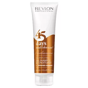 Revlon 45 Days, szampon i odżywka 2w1, odświeżenie koloru, Intense Coopers - miedziany, 275ml