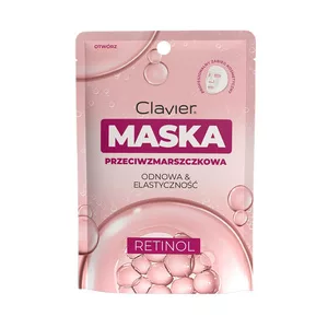 Clavier Maska przeciwzmarszczkowa w płachcie z retinolem 25ml
