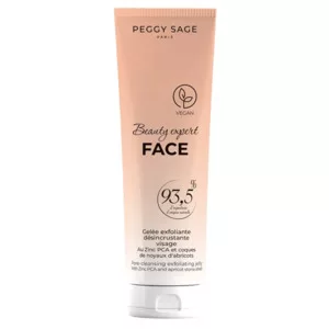 Peggy Sage Beauty Expert Face, żel złuszczający do twarzy z cynkiem PCA i łupinami pestek moreli, 100ml