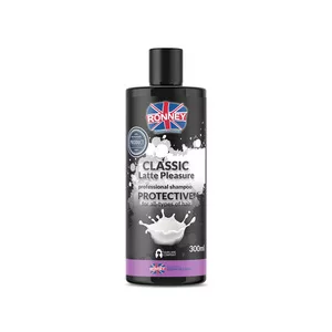 Ronney Professional Shampoo Classic Latte Pleasure Protective, Szampon do włosów ochronny do każdego rodzaju włosów Latte 300ml