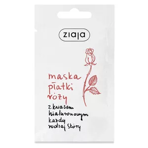 Ziaja Płatki Róży, maseczka do twarzy z kwasem hialuronowym, 7ml