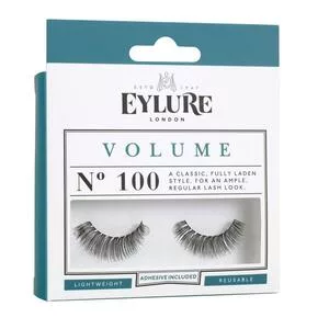 Eylure Volume, sztuczne rzęsy z klejem, efekt pogrubienia, nr 100