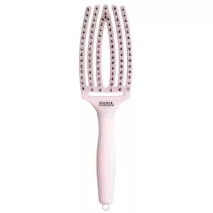 Olivia Garden Fingerbrush Combo, szczotka z włosiem dzika, średnia, różowa