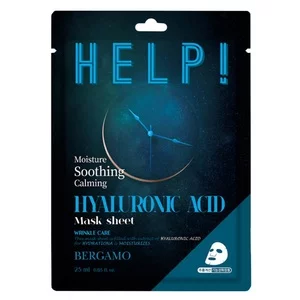 Bergamo Help Sheet Mask maska do twarzy z Hyaluronic A 25ml