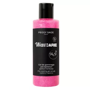 Peggy Sage, żel peelingujący przed depilacją o zapachu malin, 250ml