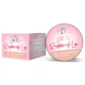 Apis Raspberry Lips, cukrowy peeling do ust, 10ml