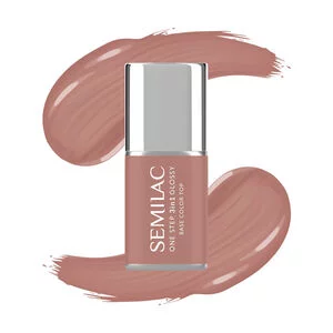 Semilac 3w1 One Step Glossy, lakier hybrydowy, S235 Peach Beige, 7ml