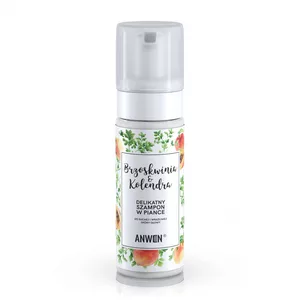 Anwen, szampon w piance Brzoskwinia i Kolendra do suchej i wrażliwej skóry głowy, 200ml
