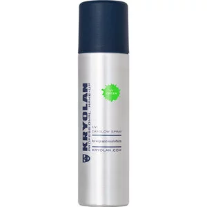 Kryolan UV Dayglow, koloryzujący spray do włosów z efektem fluorescencji, 150ml, GREEN