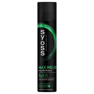 Syoss, Max Hold Hairspray lakier do włosów w sprayu Mega Strong 300ml