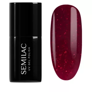 Semilac Winter Wonderland, lakier hybrydowy, 954 Silky Rouge, 7ml
