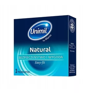 Unimil Natural+ lateksowe prezerwatywy 3szt