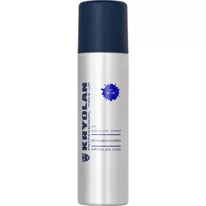 Kryolan UV Dayglow, koloryzujący spray do włosów z efektem fluorescencji, 150ml, BLUE