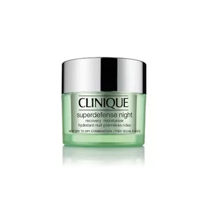 Clinique Superdefense Night Recovery Moisturizer 1/2 krem na noc do skóry bardzo suchej i suchej mieszanej, intensywnie nawilżający, 50ml