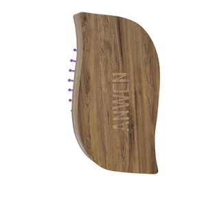 Anwen Travel Hairbrush, mini drewniana szczotka do włosów