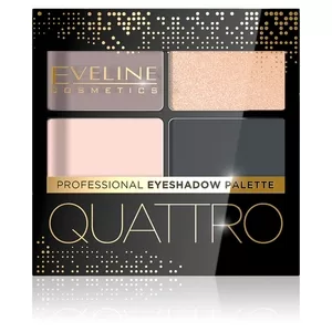 Eveline Quattro, paleta 4 cieni do powiek, 02