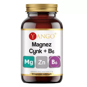 Yango Magnez + Cynk + B6 suplement diety 90 kapsułek