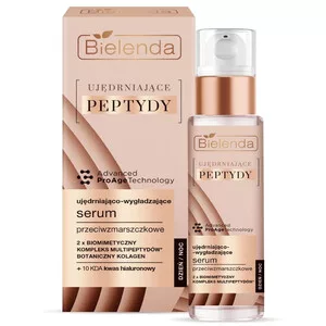Bielenda Ujędrniające peptydy, ujędrniająco-wygładzające serum przeciwzmarszczkowe, dzień/noc, 30ml