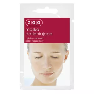 Ziaja, dotleniająca maska do twarzy z glinką czerwoną, 7ml