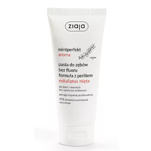 Ziaja Mintperfekt Aroma, pasta do zębów bez fluoru, z perlitem eukaliptus mięta, 100ml