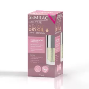 Semilac Velvet Dry Oil, suchy olejek do paznokci i skórek, 7ml