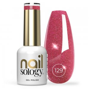 Clavier Nailsology lakier hybrydowy z brokatem 129 Lambada Pink 8ml